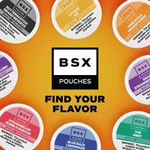BSX Nicotine Pouches - 20 Pouches Per Can - Pack of 5 Cans (MSRP $5.40 Each)