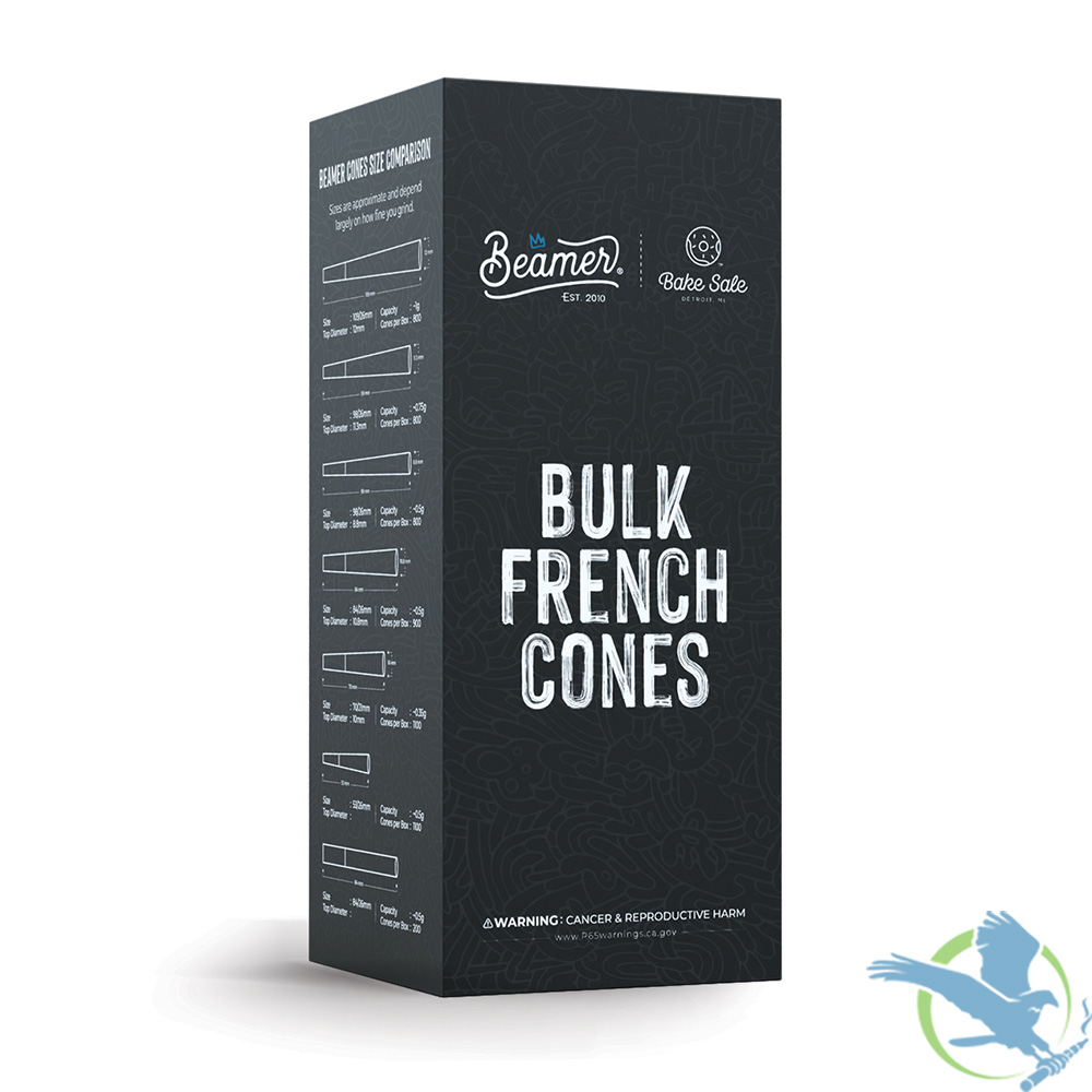 Beamer x Bake Sale Bulk French White Ultra Thin Paper Cones - 98mm - Pack of 800 - Image 4