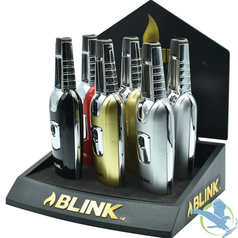 Blink Mini Glow Twisted Torch Butane Gas Torch Lighter - Assorted Colors - Display of 20 [11731] - Image 4