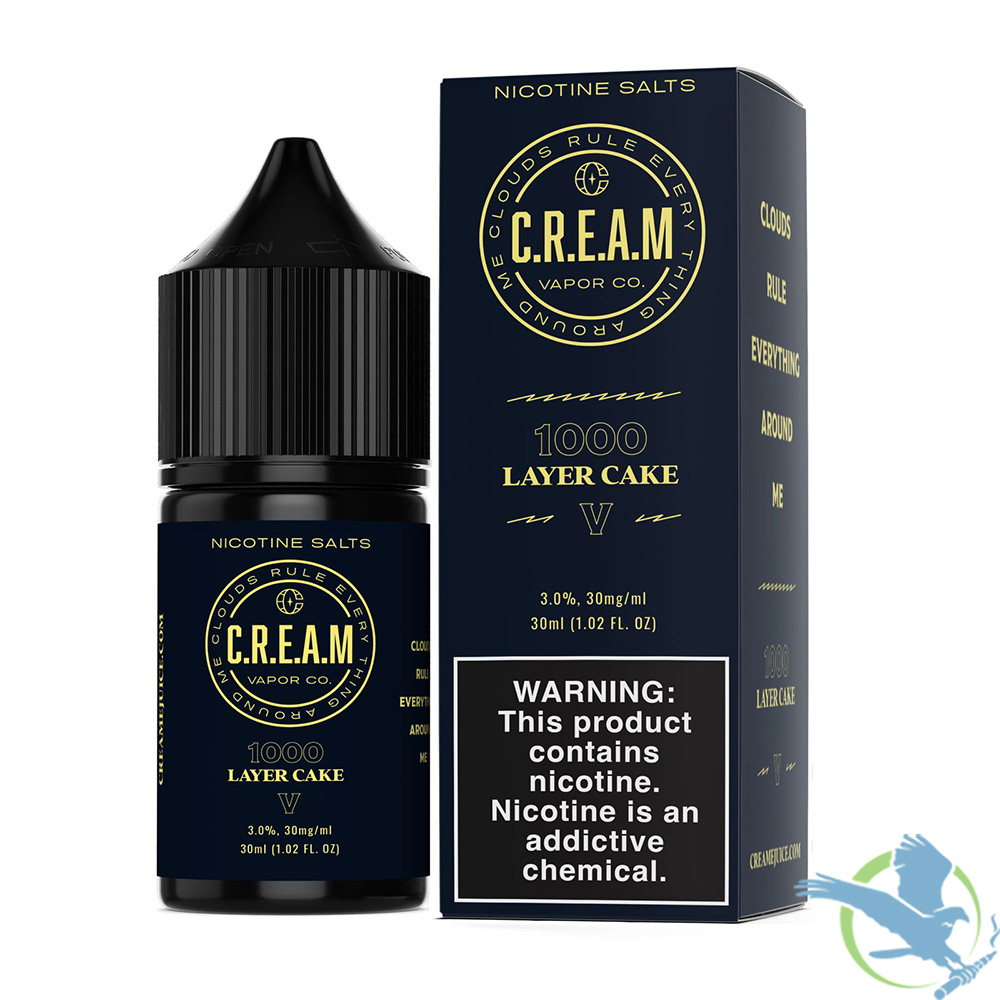 C.R.E.A.M Vapor Co. Nicotine Salt E-Liquid 30ML - Image 4