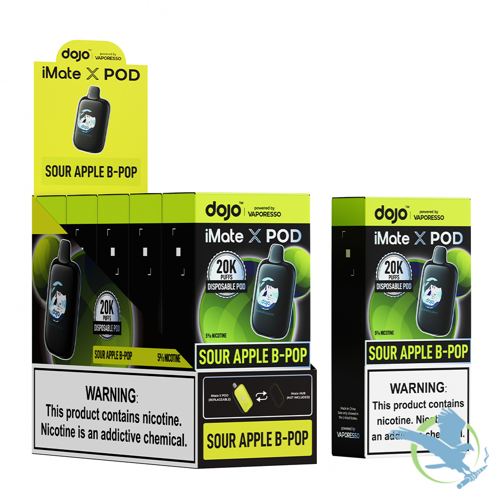 DOJO iMate X Pod Powered By Vaporesso 20K Puffs 15ML Disposable Pod Vape - Display of 5 - Image 6