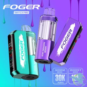 Foger Switch Pro Kit 30K Puffs 19ML Disposable Device & Power Bank - Display of 5