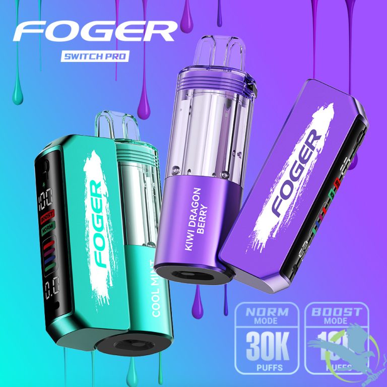Foger Switch Pro Kit 30K Puffs 19ML Disposable Device & Power Bank – Display of 5