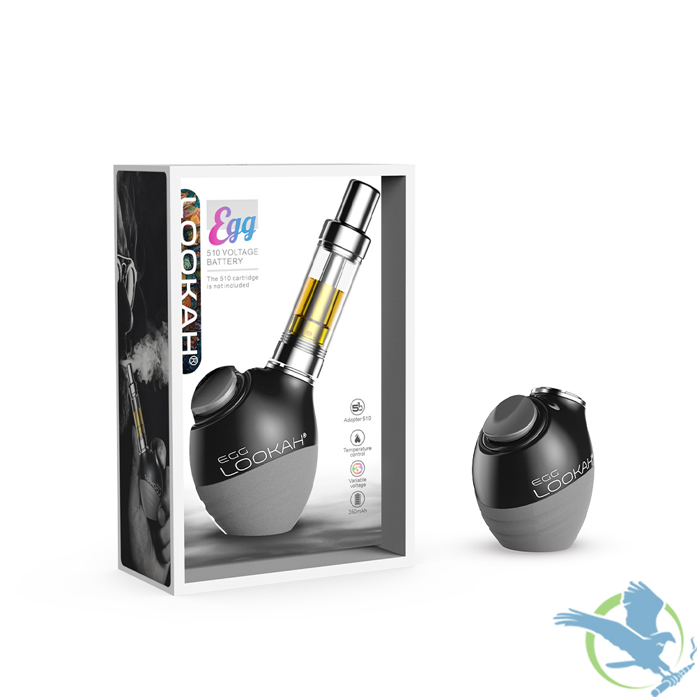 Lookah Egg 350mAh VV 510 Cartridge Vape Battery With Temperature Control - Display of 5 - Image 3