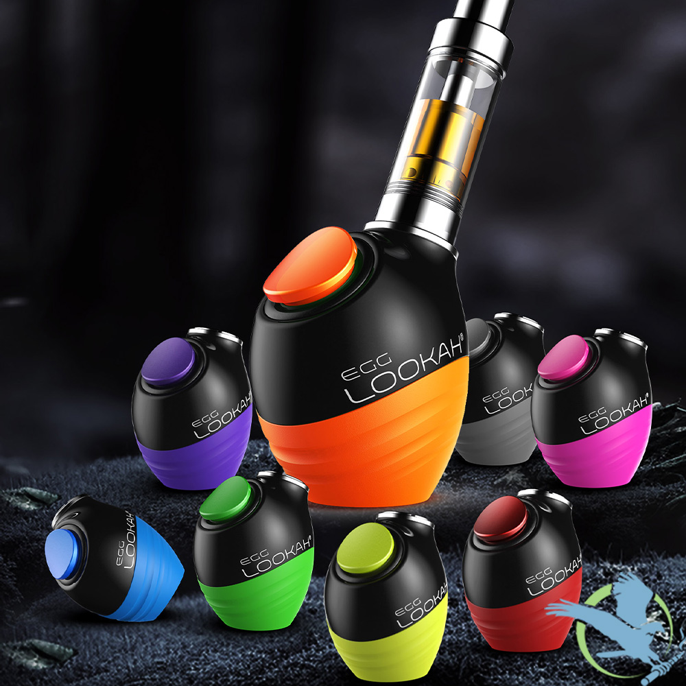 Lookah Egg 350mAh VV 510 Cartridge Vape Battery With Temperature Control - Display of 5