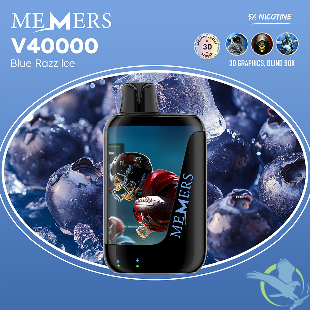 Memers V40000 Puffs 15ML Disposable Device With Color-Switching & 3D Effect Screen - Display of 5 - Image 4