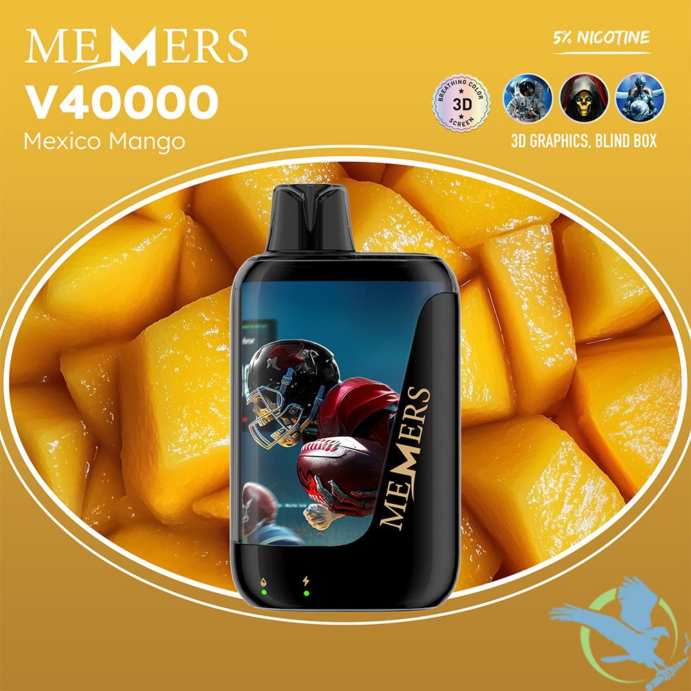 Memers V40000 Puffs 15ML Disposable Device With Color-Switching & 3D Effect Screen - Display of 5 - Image 5