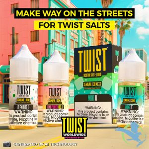 TWST Salt Nicotine Salt By Twist E-Liquids 60ML (30ML x 2)