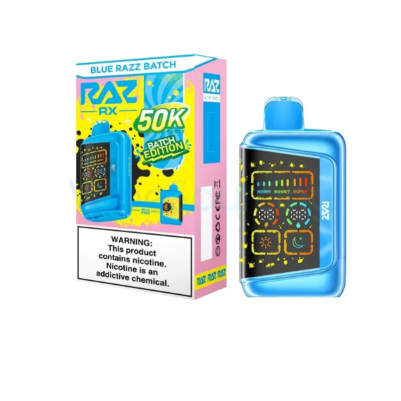 RAZ RX50K Batch Edition Disposable Vape 19ml 5% (50000 Puffs) - blue-razz-batch-raz-rx50k-batch-edition-1