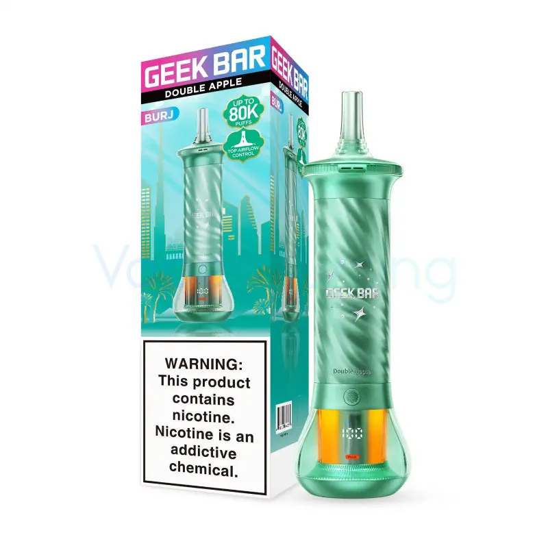 Geek Bar Burj 80K Disposable Vape 0.5% - double-apple-geek-bar-burj-80k