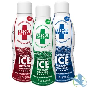 Rescue Detox Ultra Premium Ice Instant Cleansing Energy Supplement Drink 17oz