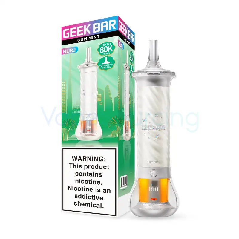 Geek Bar Burj 80K Disposable Vape 0.5% - gum-mint-geek-bar-burj-80k