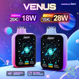 iJoy Venus 25K Puffs 20ML Disposable Device With Adjustable Airflow & HD Mega Full Screen - Display of 5