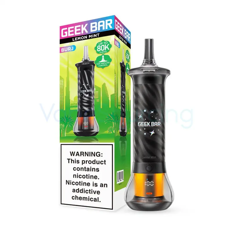 Geek Bar Burj 80K Disposable Vape 0.5% - lemon-mint-geek-bar-burj-80k