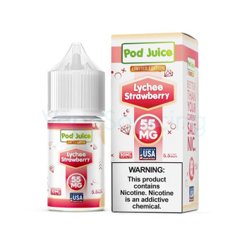 Pod Juice Lychee Strawberry E-juice 30ml