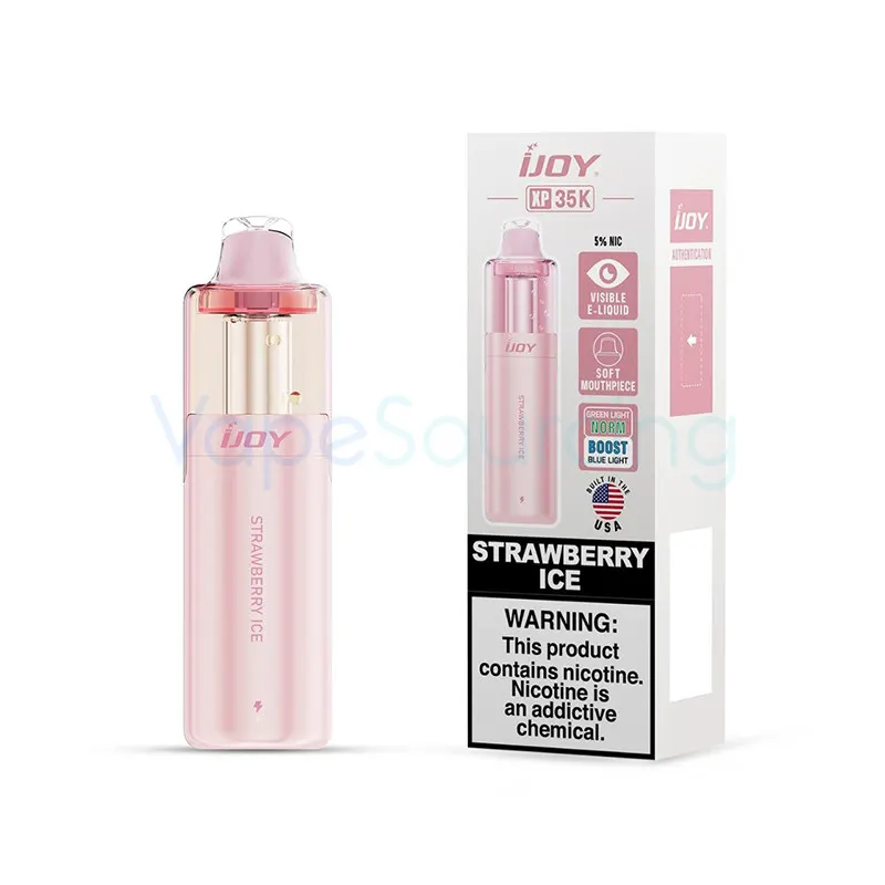 iJOY XP35000 Disposable Vape 18ml 5% (35K Puffs) - strawberry-ice-ijoy-xp35000