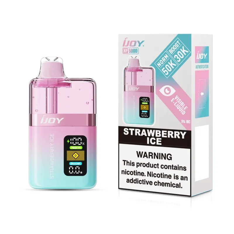 iJOY XP50000 Disposable Vape 20ml 5% (50K Puffs) - strawberry-ice-ijoy-xp50000