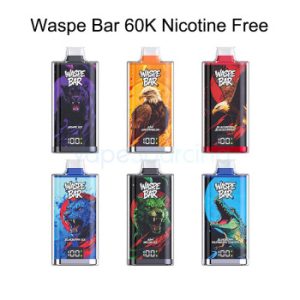 Waspe Bar 60K Zero Nicotine Disposable Vape 0% (60000 Puffs)