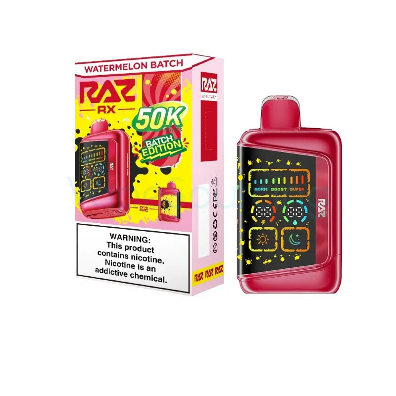 RAZ RX50K Batch Edition Disposable Vape 19ml 5% (50000 Puffs) - watermelon-batch-raz-rx50k-batch-edition-1