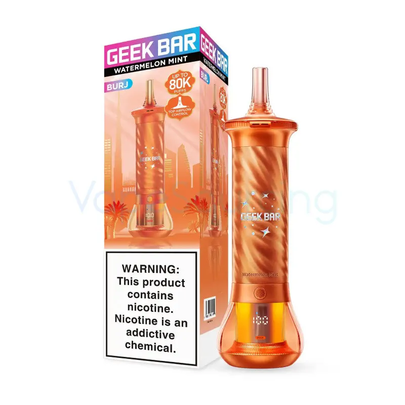Geek Bar Burj 80K Disposable Vape 0.5% - watermelon-mint-geek-bar-burj-80k