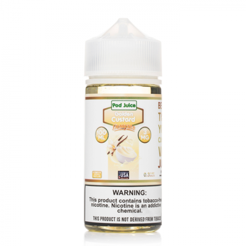 Pod Juice Golden Custard E-juice 100ml - Pod_Juice_Golden_Custard_E-juice_bottle