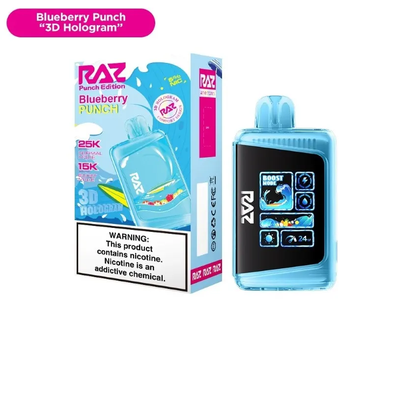 RAZ LTX 25K 3D Hologram Punch Edition Disposable Vape 16ml 5% (25000 Puffs)…