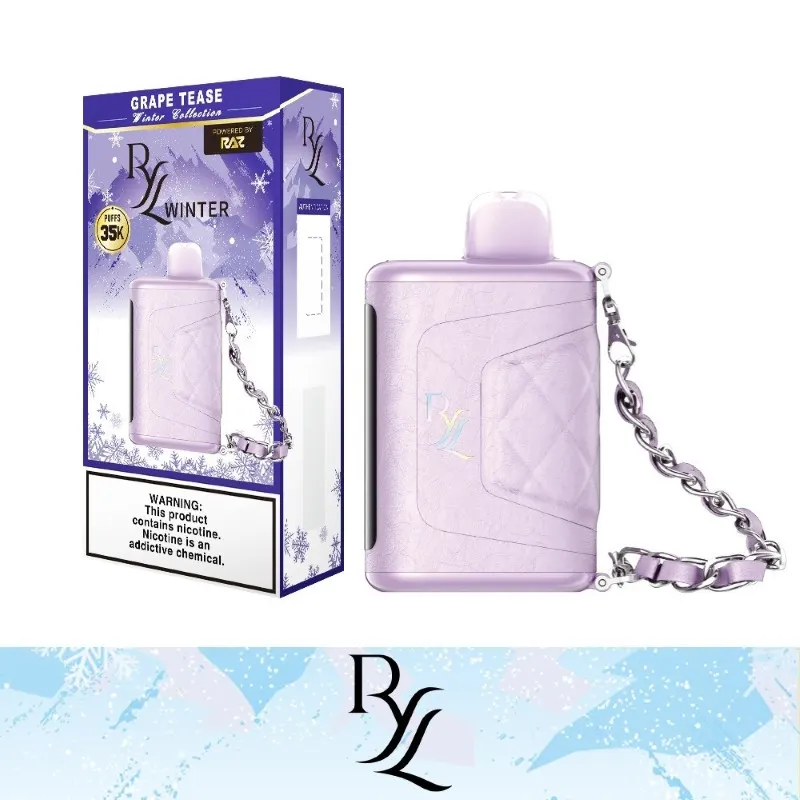 RAZ RYL Winter Collection 35K Disposable Vape 16.5ml 5% (35000 Puffs) - grape-tease-ryl-winter-edition