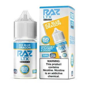 Pod Juice X RAZ LTX Iced Blue Dragon Nic Salt E-juice 30ml