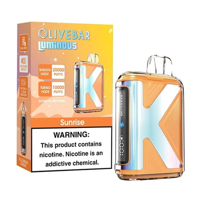 Olive Bar Luminous 20K Disposable Vape 5% (20000 Puffs) - olivebar-sunrise