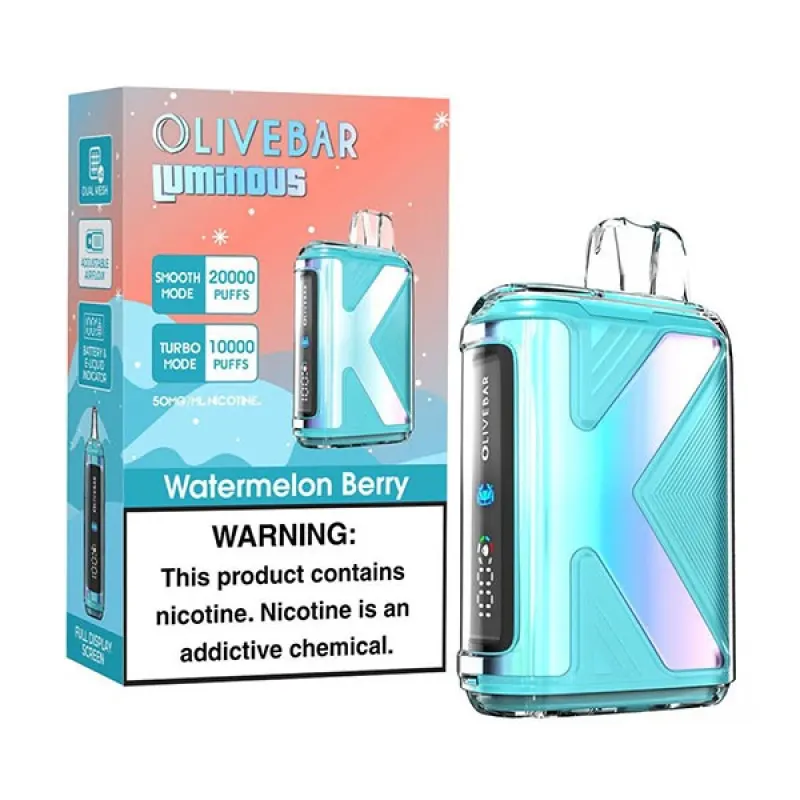 Olive Bar Luminous 20K Disposable Vape 5% (20000 Puffs) - oliverbar-watermelon-berry
