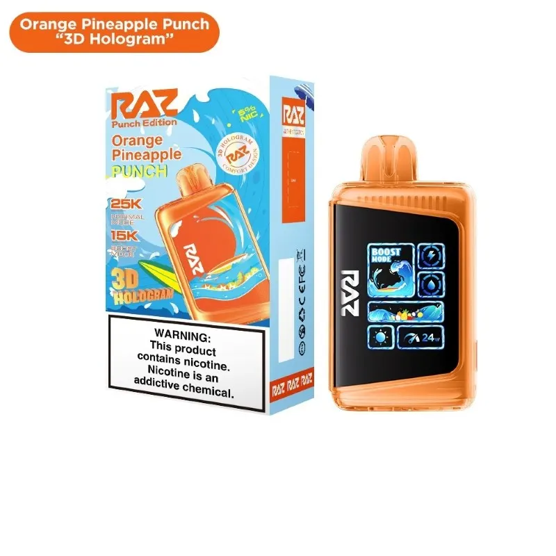 RAZ LTX 25K 3D Hologram Punch Edition Disposable Vape 16ml 5% (25000 Puffs)…
