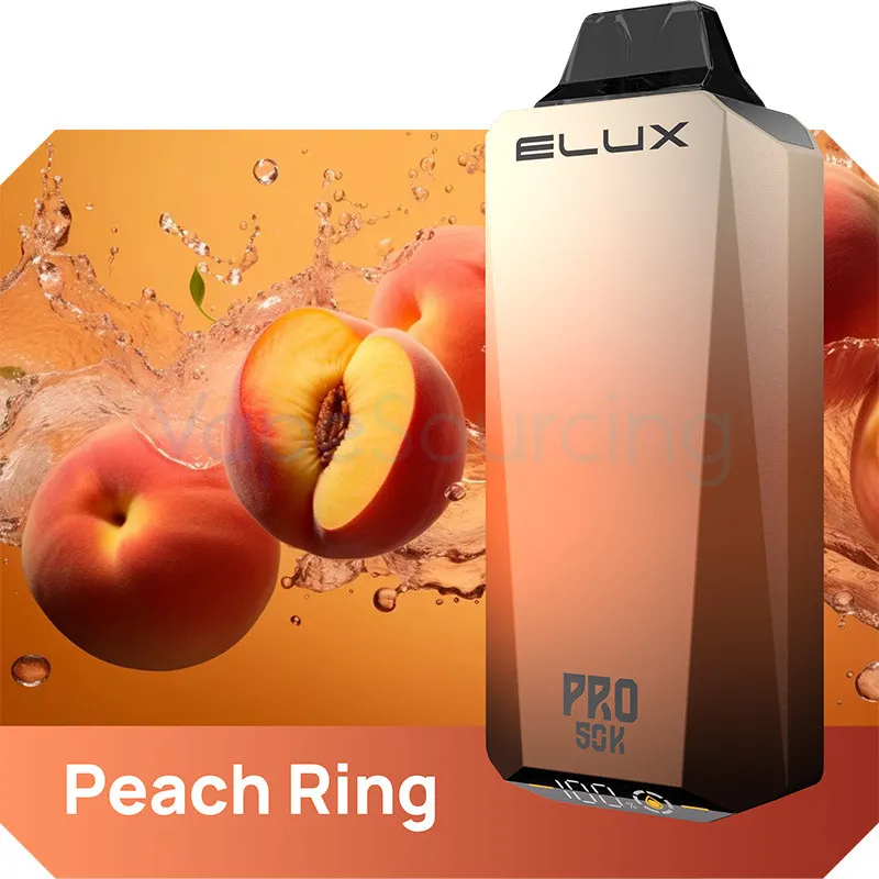 Elux Cyberover Pro 50K Disposable Vape 25ml 5% (50000 Puffs) - peach-ring-elux-cyberover-pro-50k