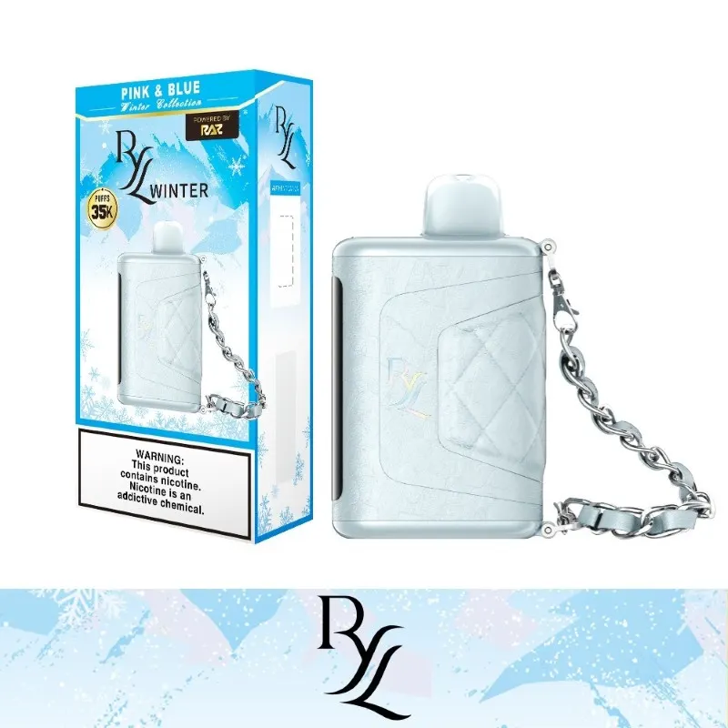 RAZ RYL Winter Collection 35K Disposable Vape 16.5ml 5% (35000 Puffs) - pink-blue-ryl-winter-edition