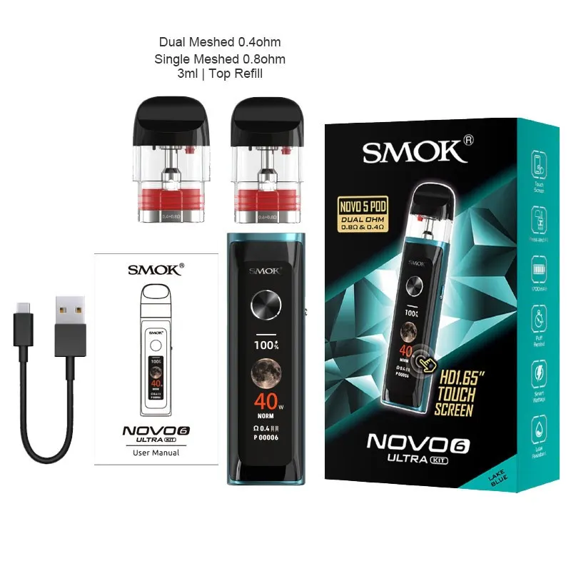 SMOK Novo 6 Ultra Pod System Kit 1700mAh 40W - Image 3