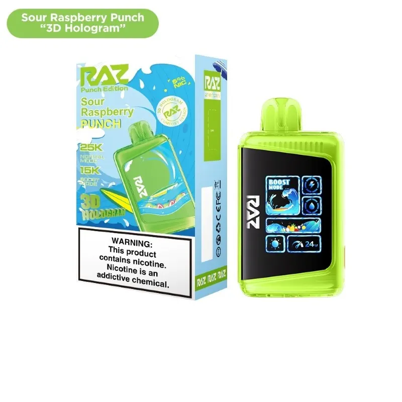 RAZ LTX 25K 3D Hologram Punch Edition Disposable Vape 16ml 5% (25000 Puffs)…