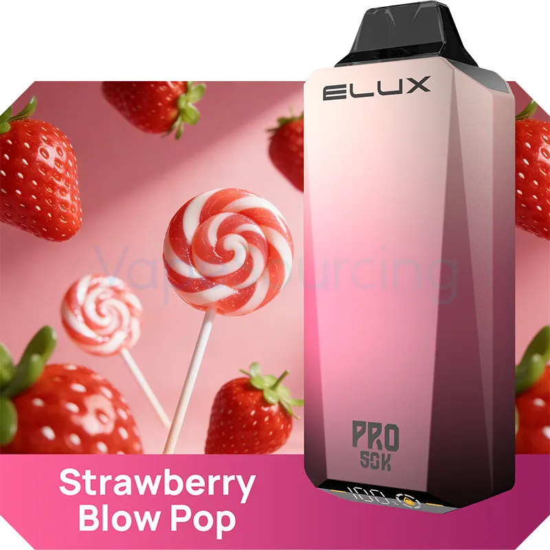 Elux Cyberover Pro 50K Disposable Vape 25ml 5% (50000 Puffs) - strawberry-blow-pop-elux-cyberover-pro-50k