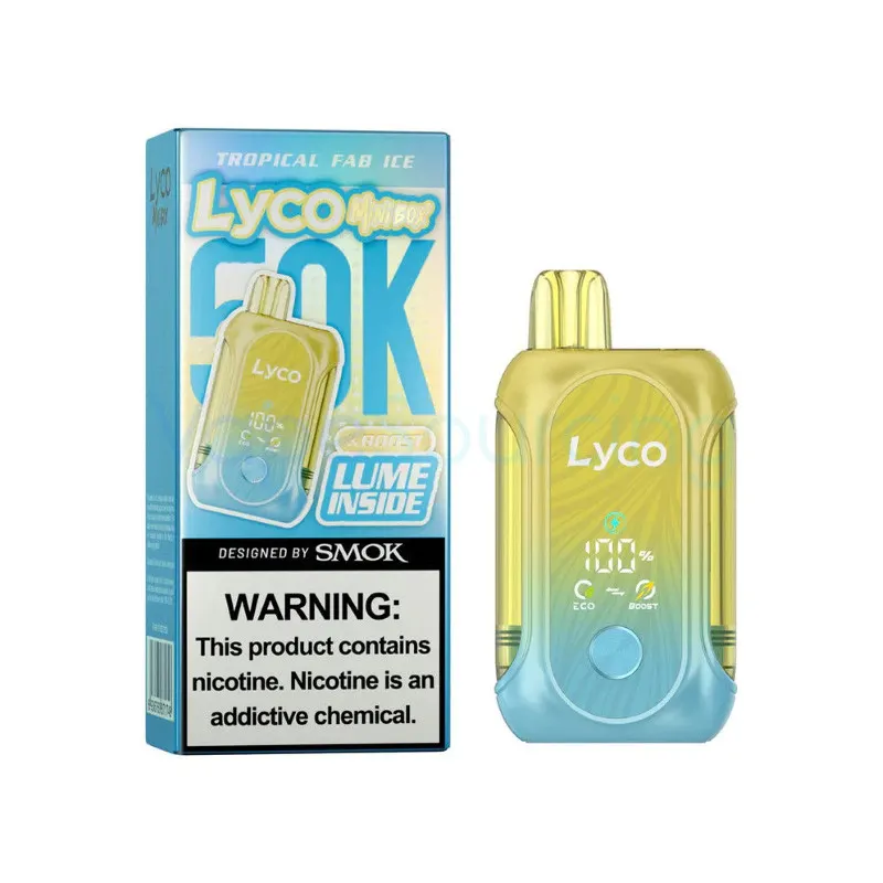 Lyco Mini Box 50K By SMOK Nicotine Edition Disposable Vape 20ml 5% (50000 Puffs) - tropical-fab-ice-lyco-mini-box-50k-2